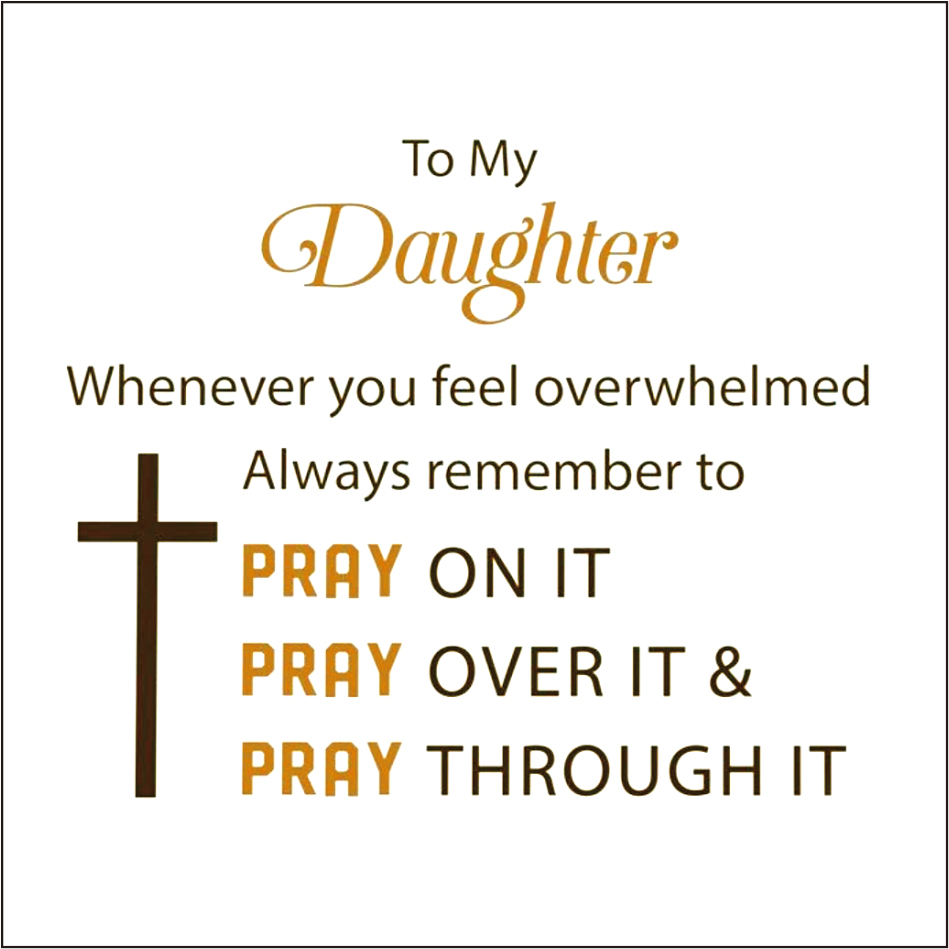 To My Daughter Personalized Rosary Memorial Bracelet Custom with Photo and Cross Pendant