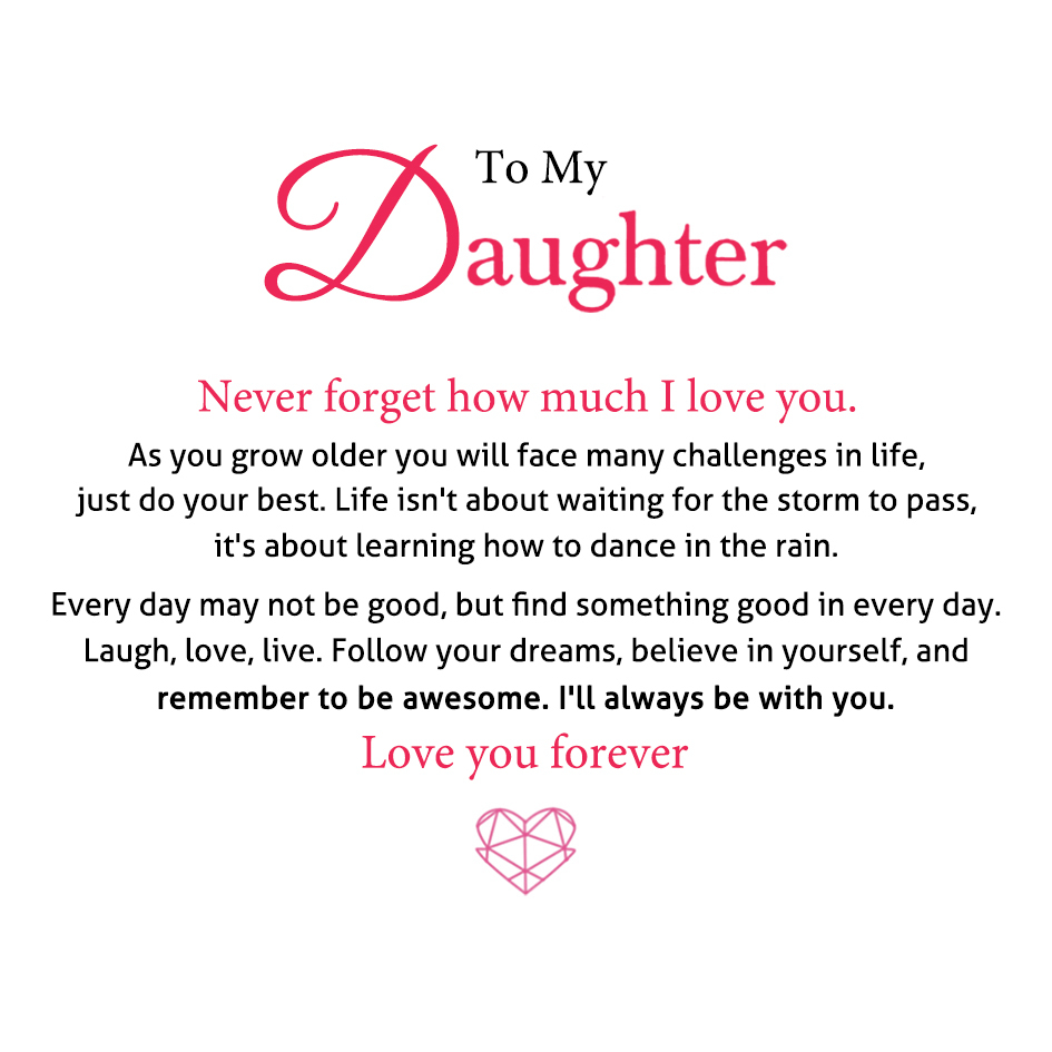 To My daughter Gift Card