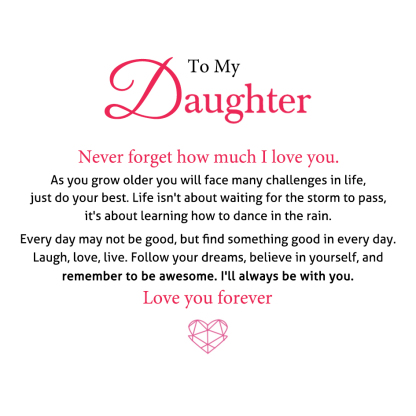 To My daughter Gift Card