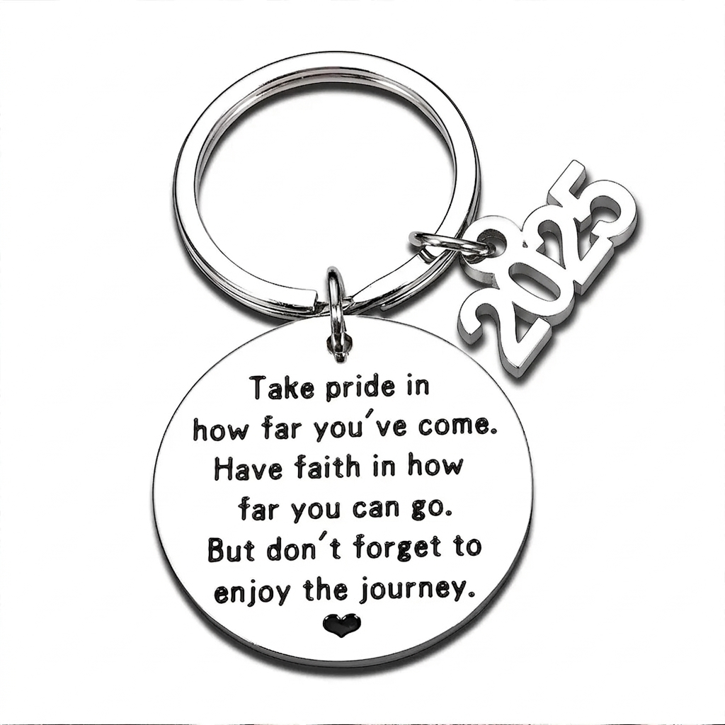 Keychain Take Pride in How Far You’ve Come Keyring Graduation Gift