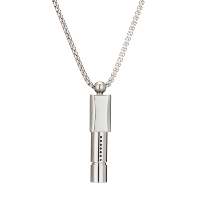 Adjustable Stainless Steel Breath Trainer Necklace