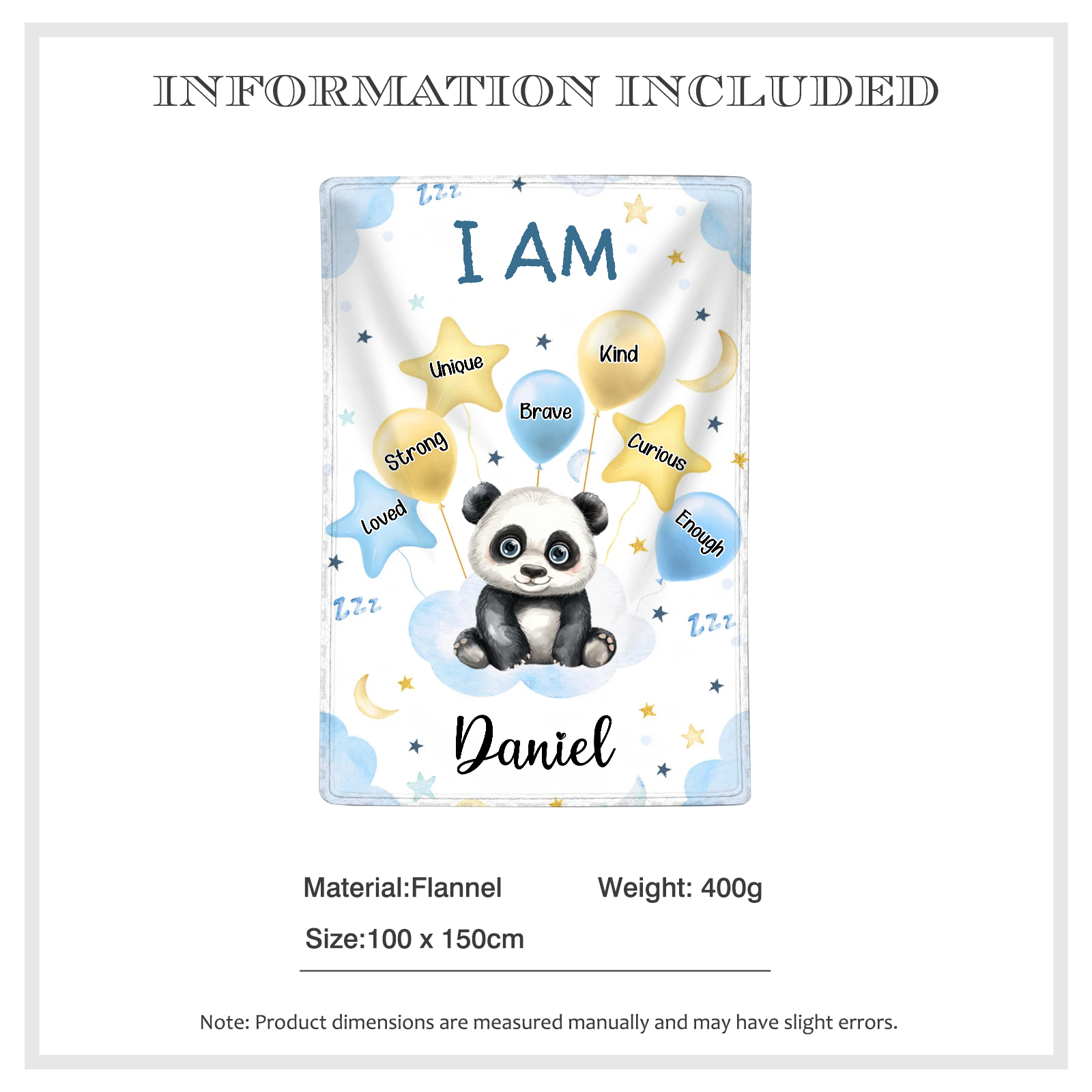 Personalized 1 Name Flannel Blanket in Pink with 10 Different Cute Animal Motifs Cuddly Kids Blanket for Girls