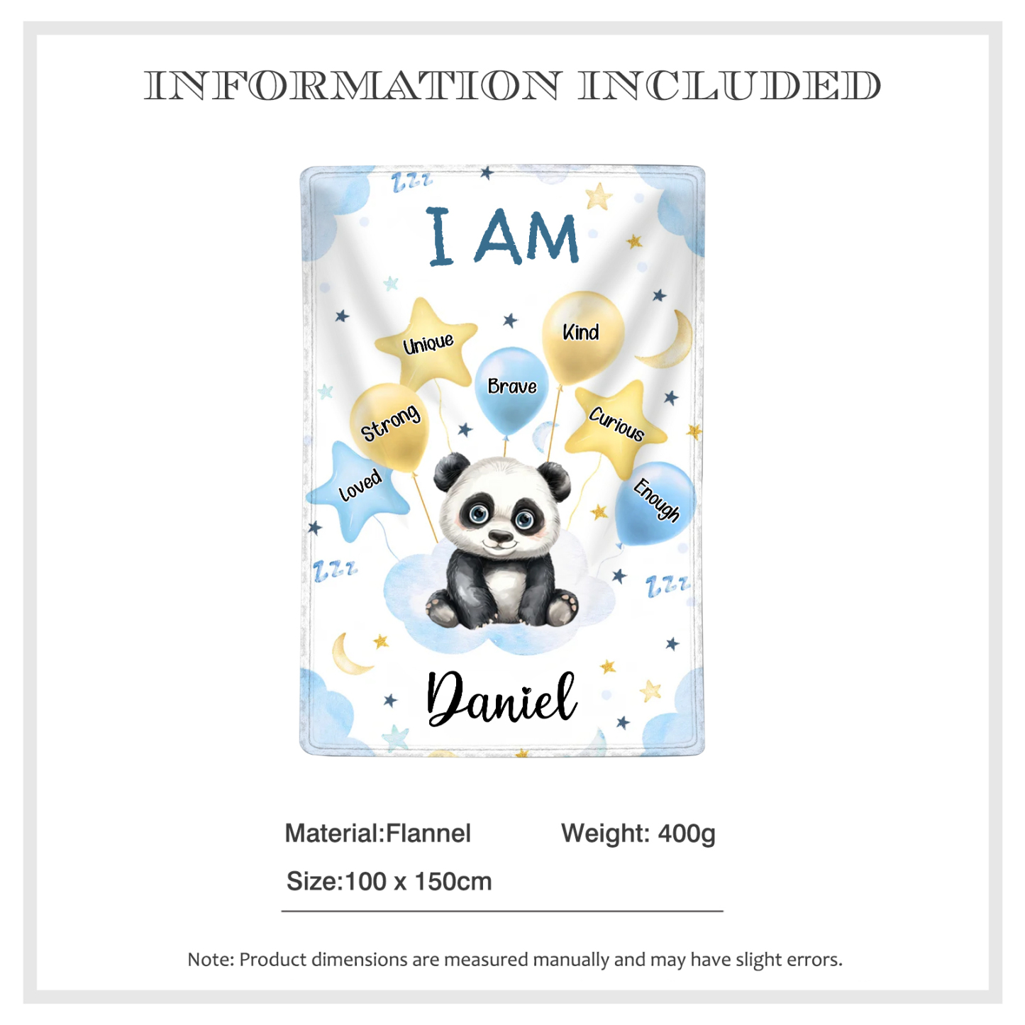 Personalized 1 Name Flannel Blanket in Pink with 10 Different Cute Animal Motifs Cuddly Kids Blanket for Girls