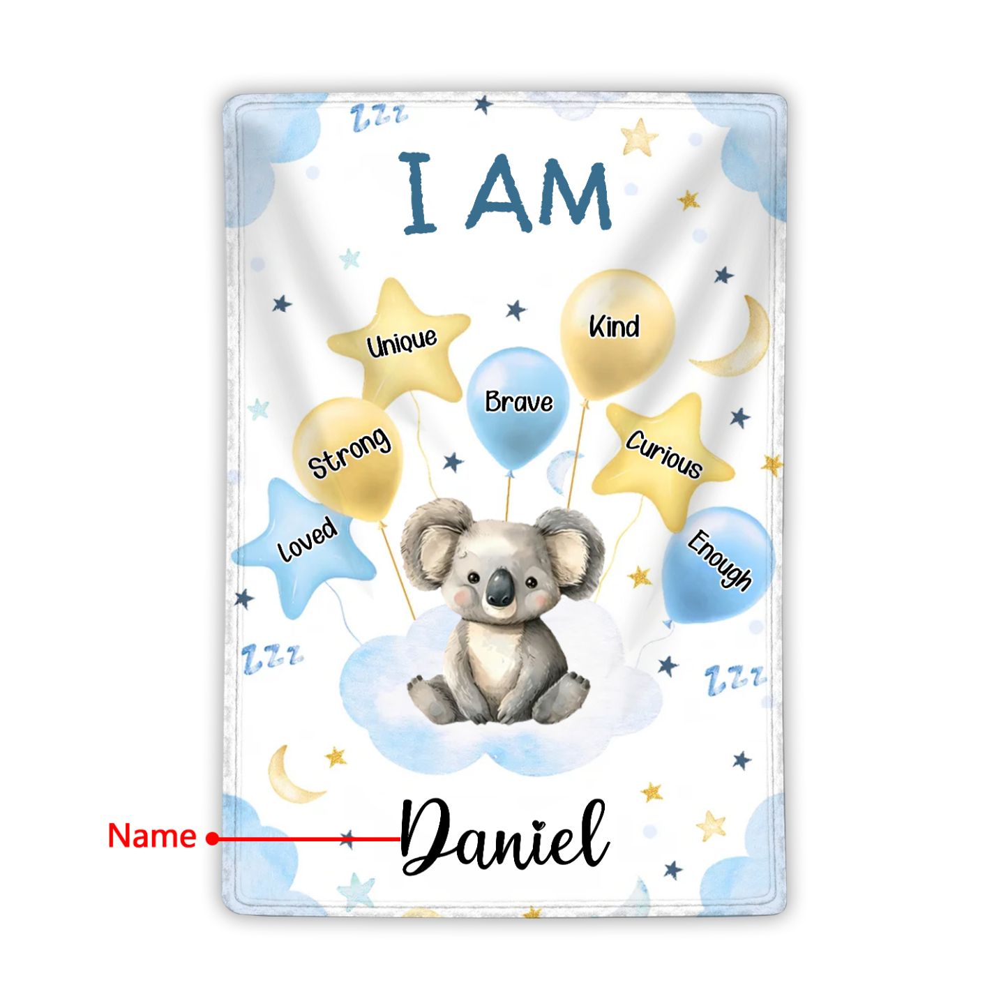 Personalized 1 Name Flannel Blanket in Pink with 10 Different Cute Animal Motifs Cuddly Kids Blanket for Girls