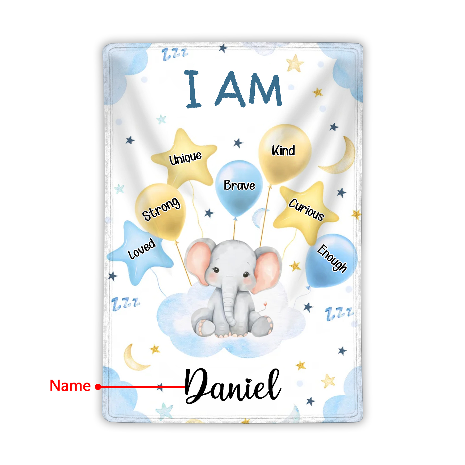 Personalized 1 Name Flannel Blanket in Pink with 10 Different Cute Animal Motifs Cuddly Kids Blanket for Girls