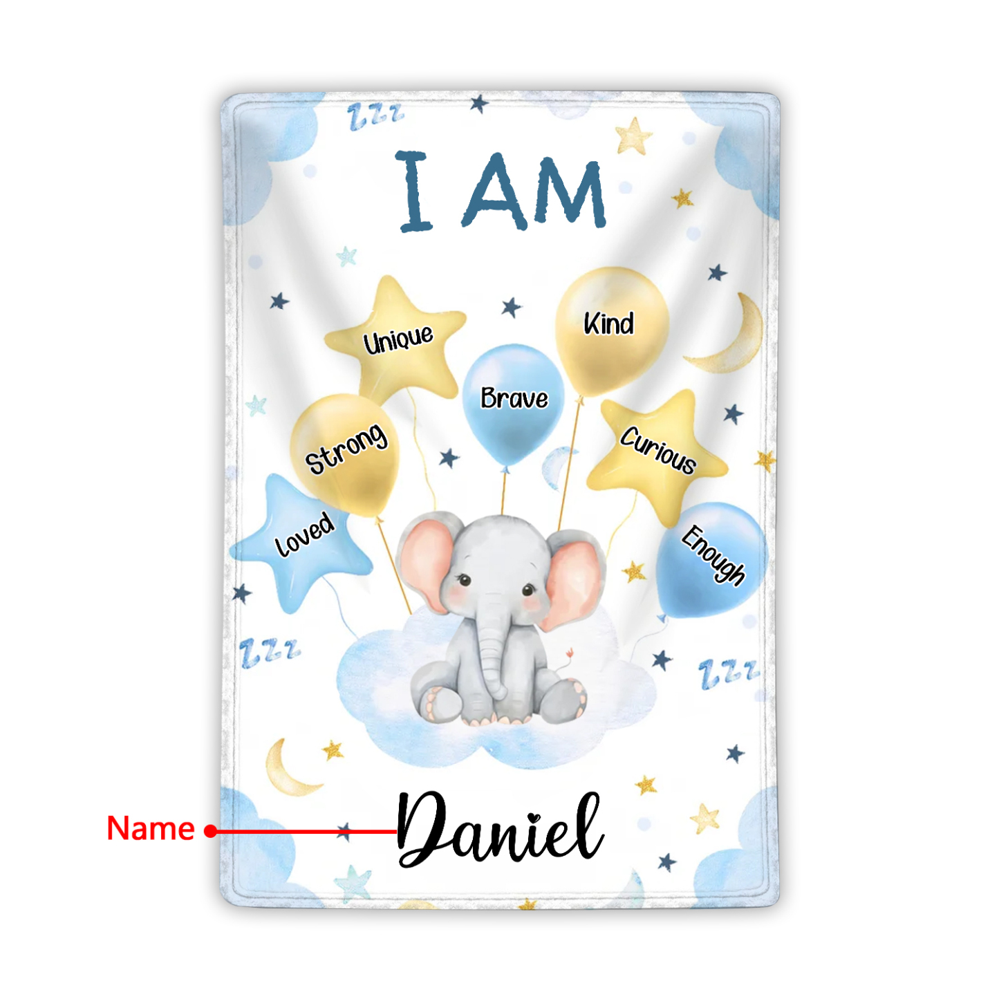 Personalized 1 Name Flannel Blanket in Pink with 10 Different Cute Animal Motifs Cuddly Kids Blanket for Girls