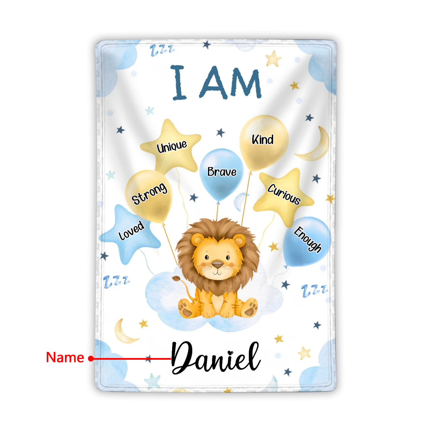 Personalized 1 Name Flannel Blanket in Pink with 10 Different Cute Animal Motifs Cuddly Kids Blanket for Girls