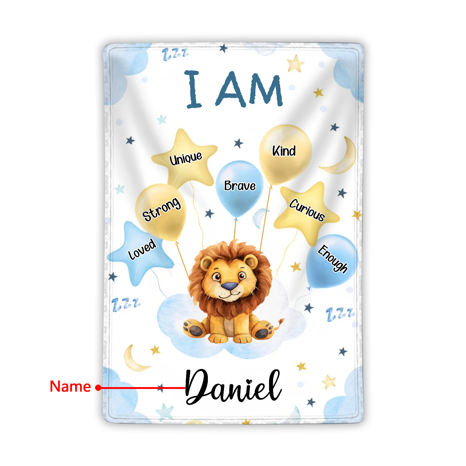 Personalized 1 Name Flannel Blanket in Pink with 10 Different Cute Animal Motifs Cuddly Kids Blanket for Girls
