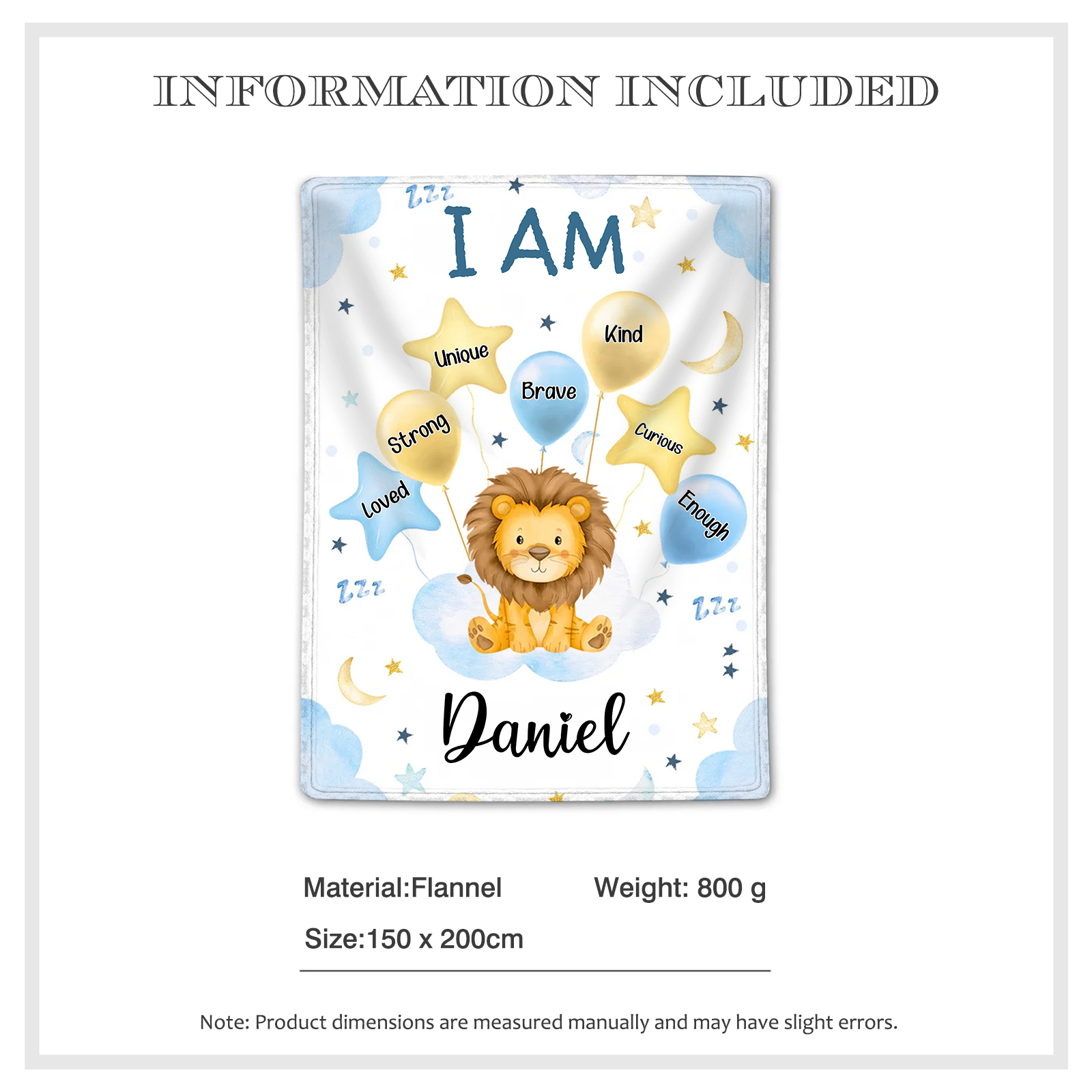 Personalized 1 Name Flannel Blanket in Pink with 10 Different Cute Animal Motifs Cuddly Kids Blanket for Girls