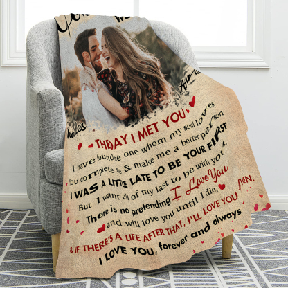 Personalized Blanket You and Me We Got This Custom Photo Gift for Couple