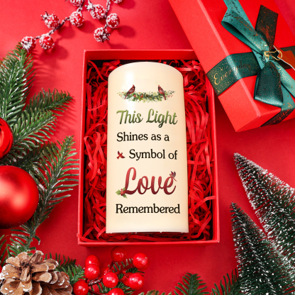  Custom Photo This Light Shines As A Symbol Of Love Memorial Personalized Custom LED Candle New Arrival Sympathy Gift Christmas Gift For Family Members