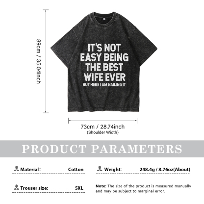 Personalized Couple Black T Shirts Its Not Easy Being the Best Husband Ever Valentines Day Gift