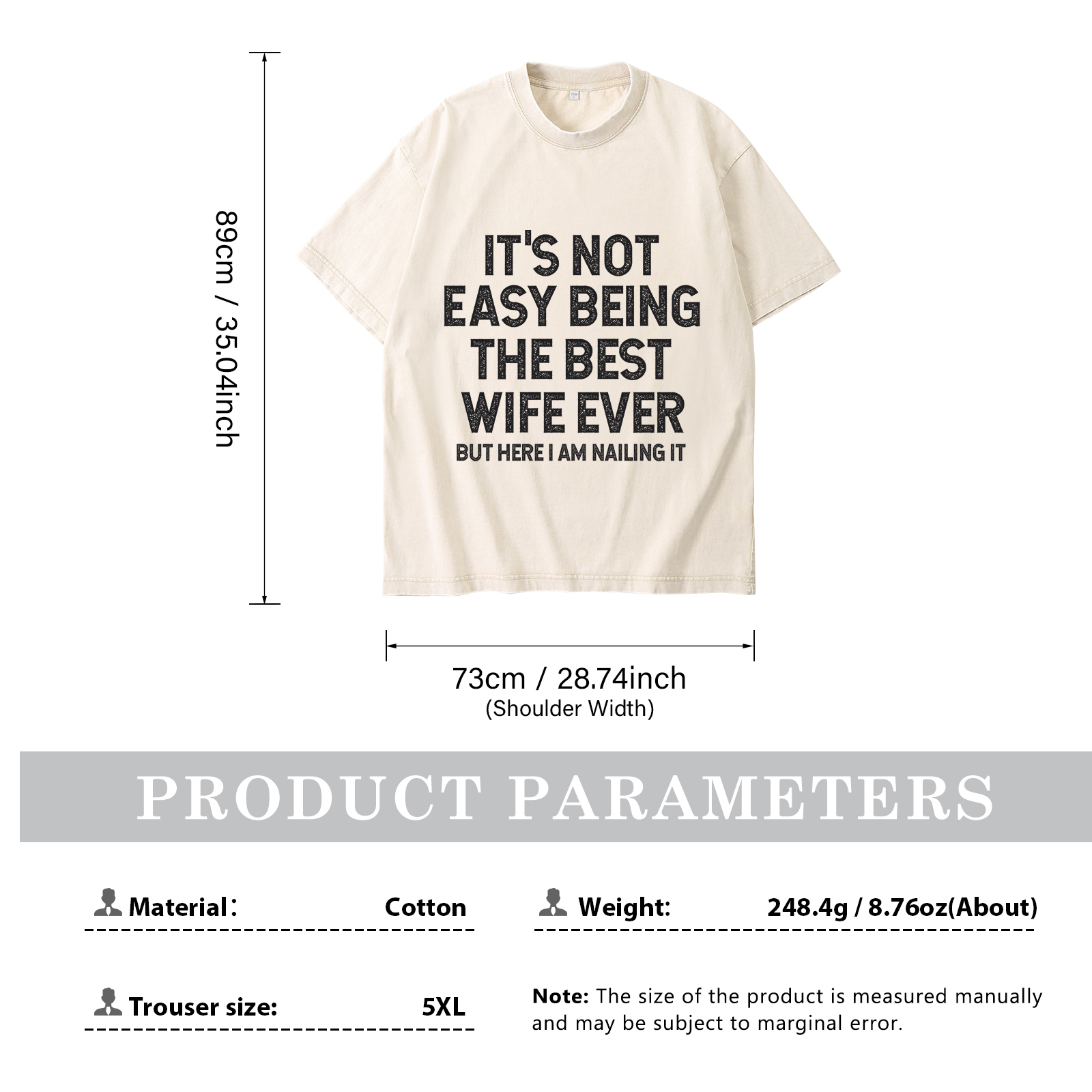 Personalized Couple White T-Shirts Its Not Easy Being the Best Husband or Wife Ever Valentines Day Gift