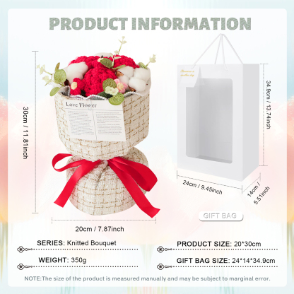 Handcrafted Plush Flower Bouquet – Perfect Gift for Mom, Nan or Loved Ones | Lorajewel