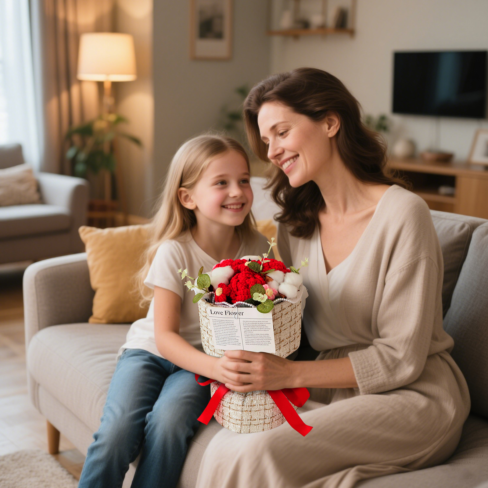 Handcrafted Plush Flower Bouquet – Perfect Gift for Mom, Nan or Loved Ones | Lorajewel