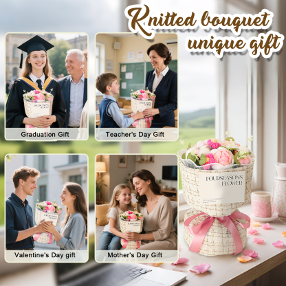 Handcrafted Plush Flower Bouquet – Perfect Gift for Mom, Nan or Loved Ones | Lorajewel