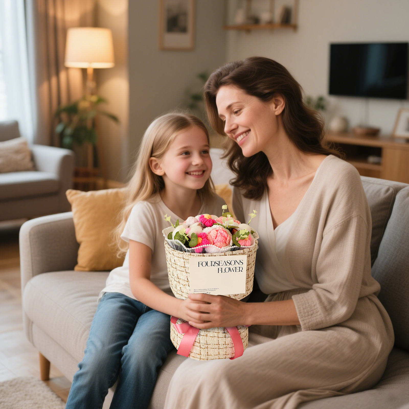 Handcrafted Plush Flower Bouquet – Perfect Gift for Mom, Nan or Loved Ones | Lorajewel