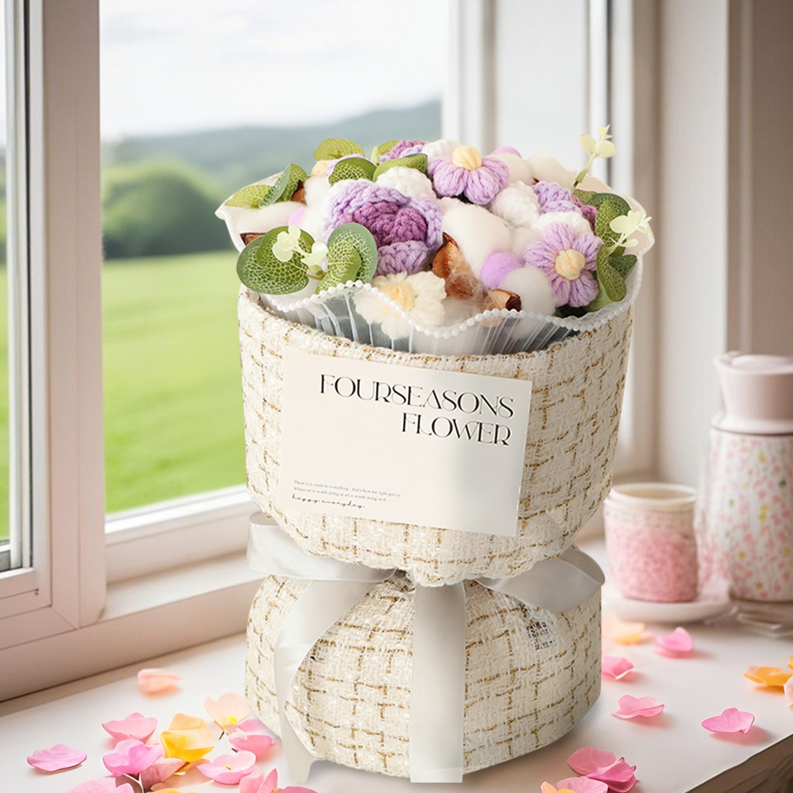 Handcrafted Plush Flower Bouquet – Perfect Gift for Mom, Nan or Loved Ones | Lorajewel