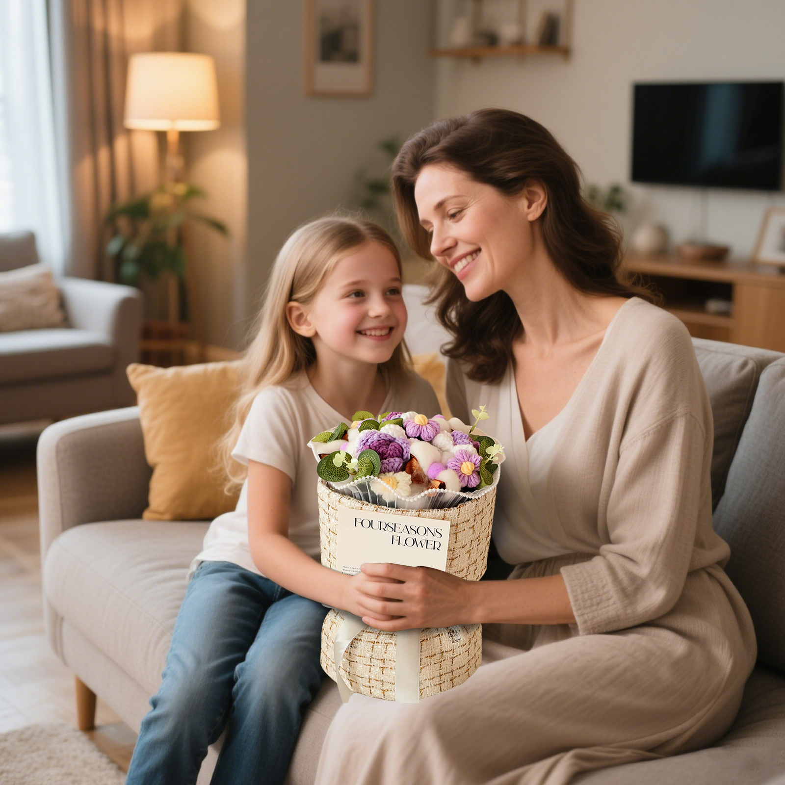 Handcrafted Plush Flower Bouquet – Perfect Gift for Mom, Nan or Loved Ones | Lorajewel