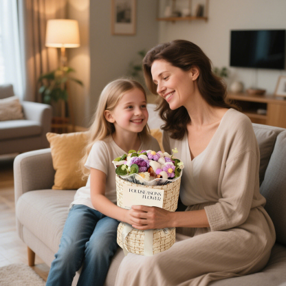 Handcrafted Plush Flower Bouquet – Perfect Gift for Mom, Nan or Loved Ones | Lorajewel