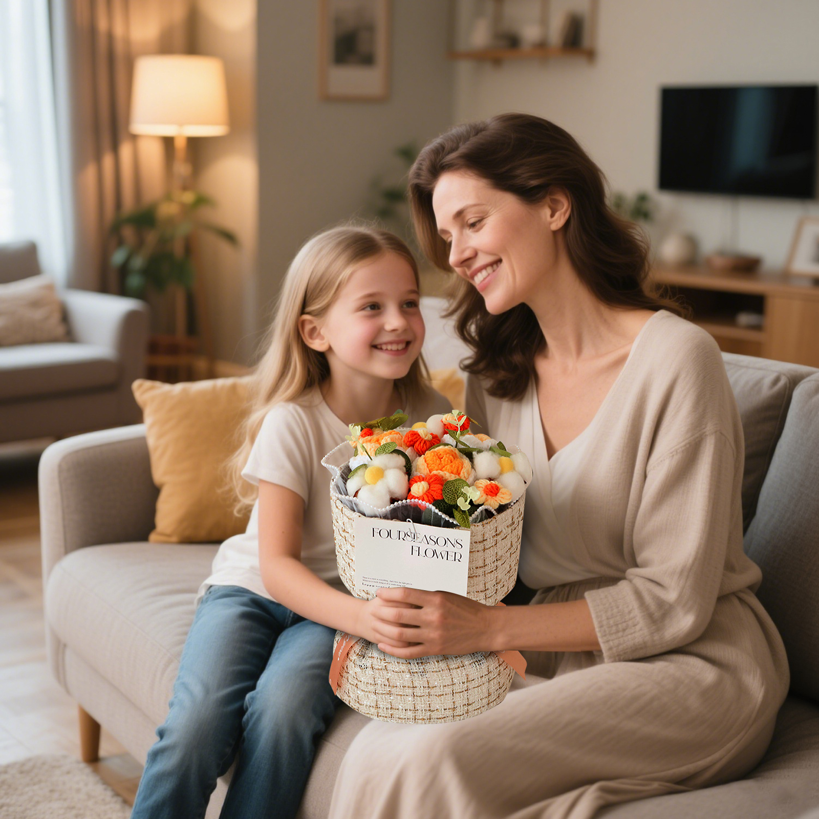 Handcrafted Plush Flower Bouquet – Perfect Gift for Mom, Nan or Loved Ones | Lorajewel