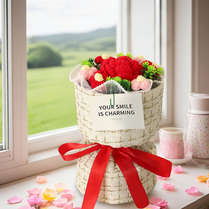 Handcrafted Plush Flower Bouquet – Perfect Gift for Mom, Nan or Loved Ones | Lorajewel