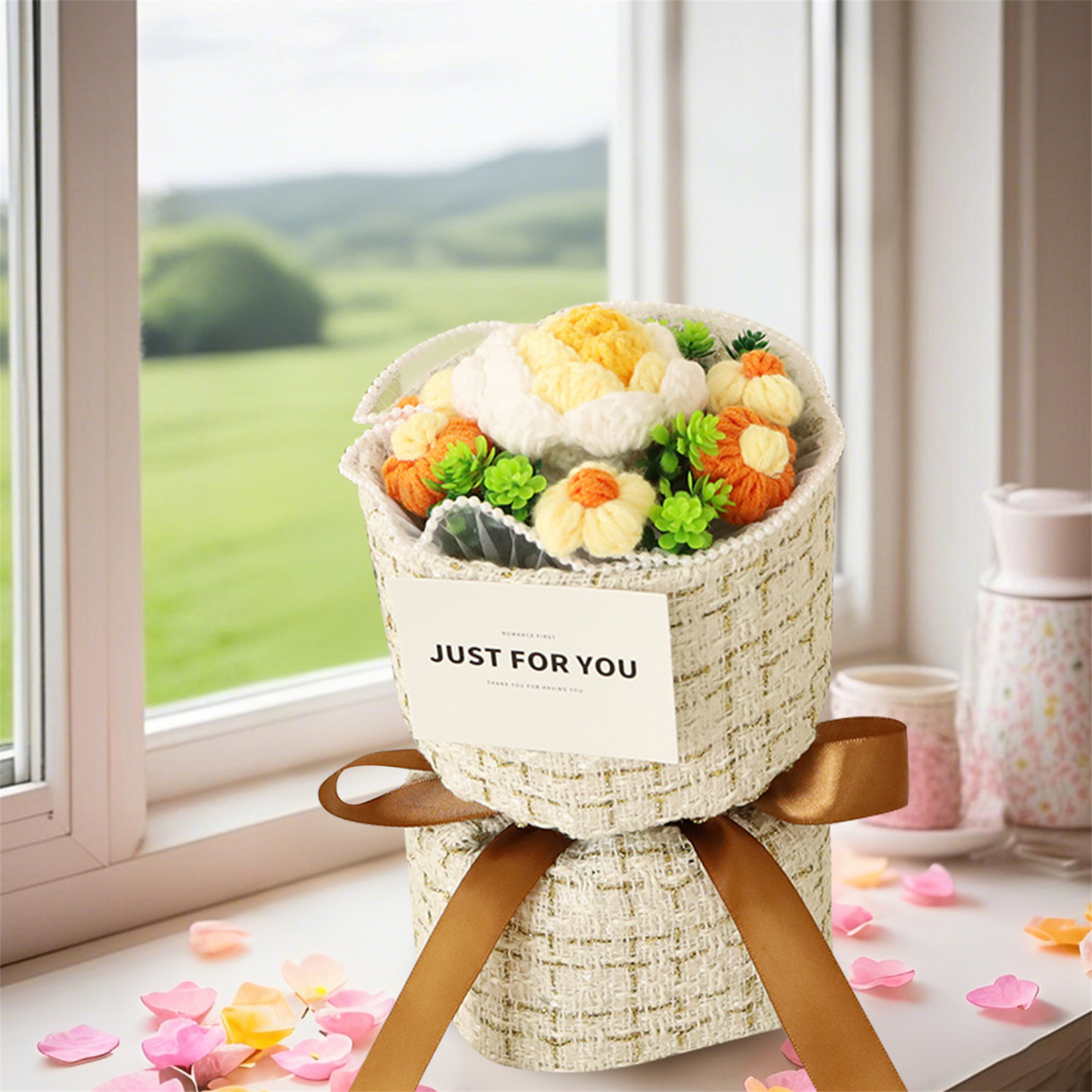 Handcrafted Plush Flower Bouquet – Perfect Gift for Mom, Nan or Loved Ones | Lorajewel