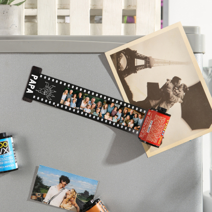 Custom Photo Film Roll Keychain – Personalized with Names & Photos | Lorajewel