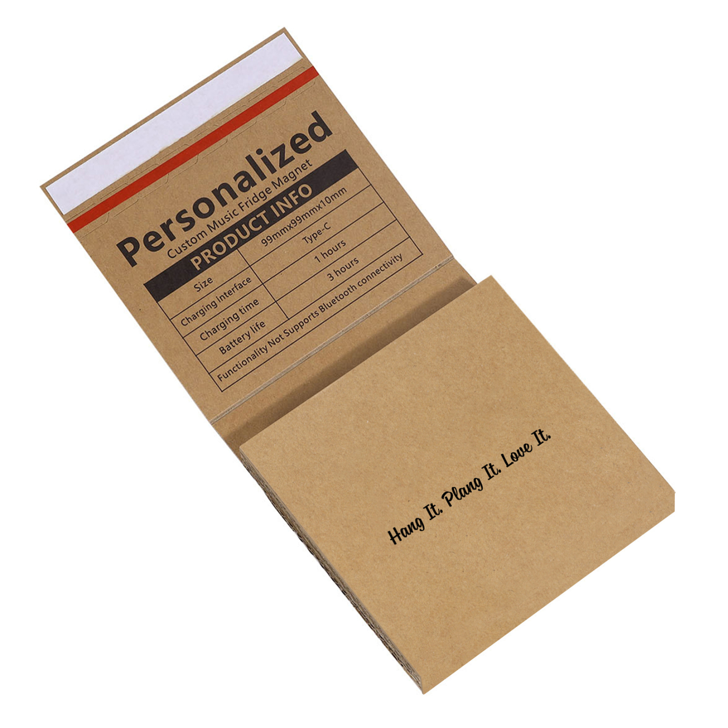 Personalized Music Fridge Magnet – Custom Photo & Song & Text - Meaningful Gift for Loved Ones | Lorajewel