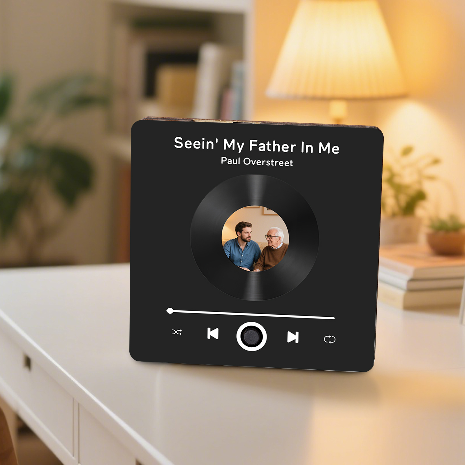 Personalized Vinyl-Style Music Fridge Magnet with Photo & Song & Text – A Retro Spin on Treasured Memories | Lorajewel