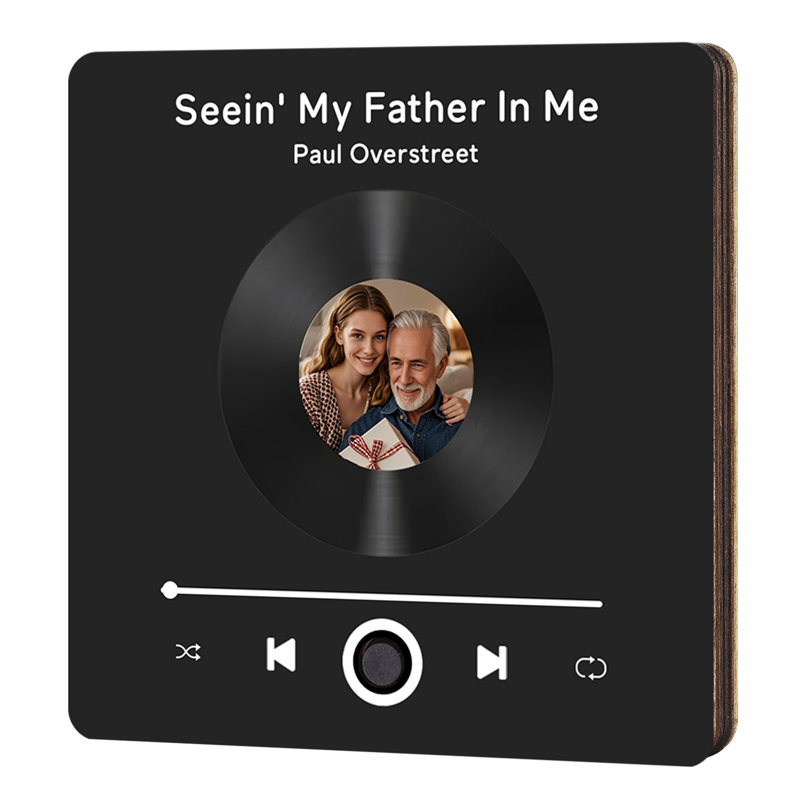 Personalized Vinyl-Style Music Fridge Magnet with Photo & Song & Text – A Retro Spin on Treasured Memories | Lorajewel