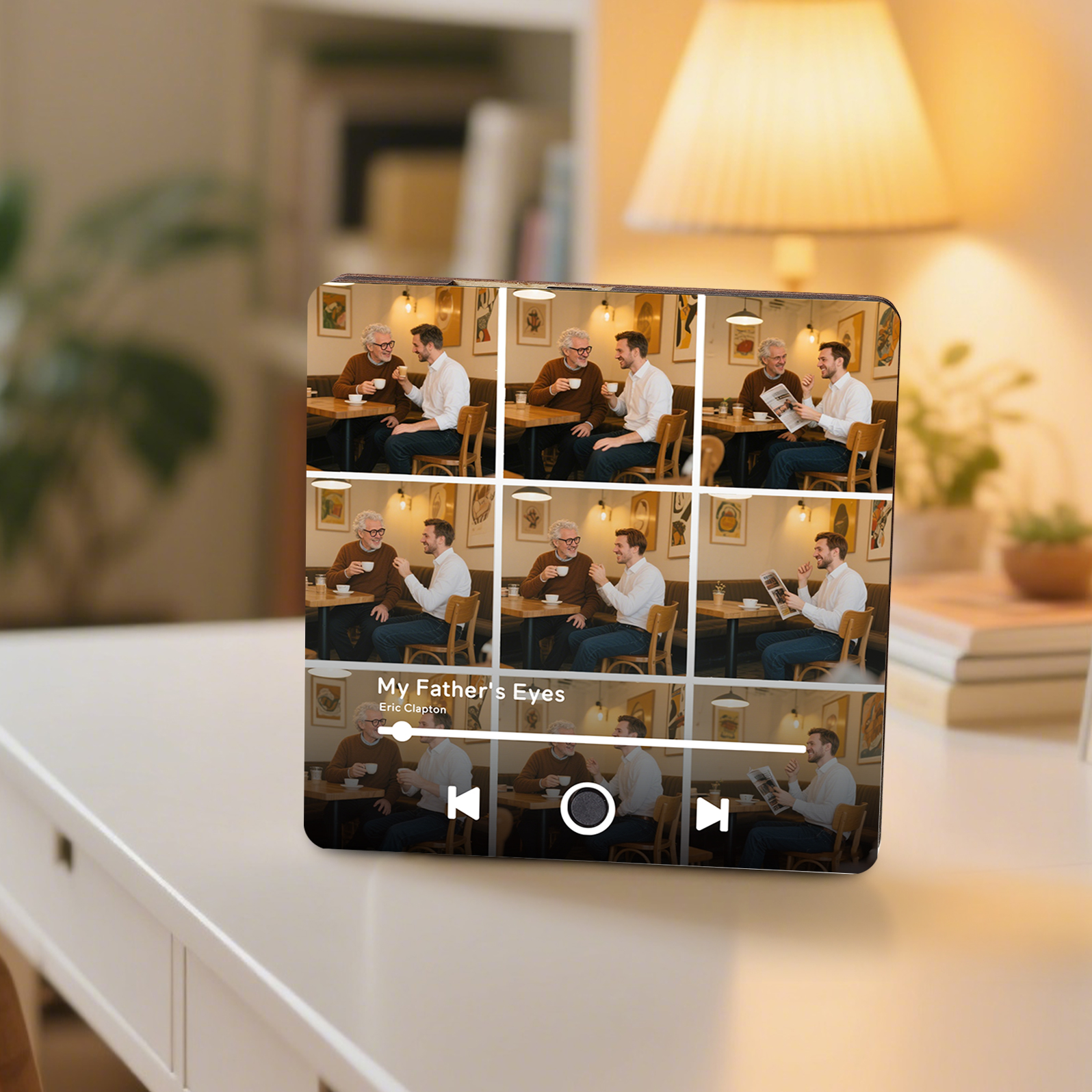 9 Photos Personalized Music Fridge Magnet – Custom Photo & Song & Text - Meaningful Gift for Loved Ones | Lorajewel