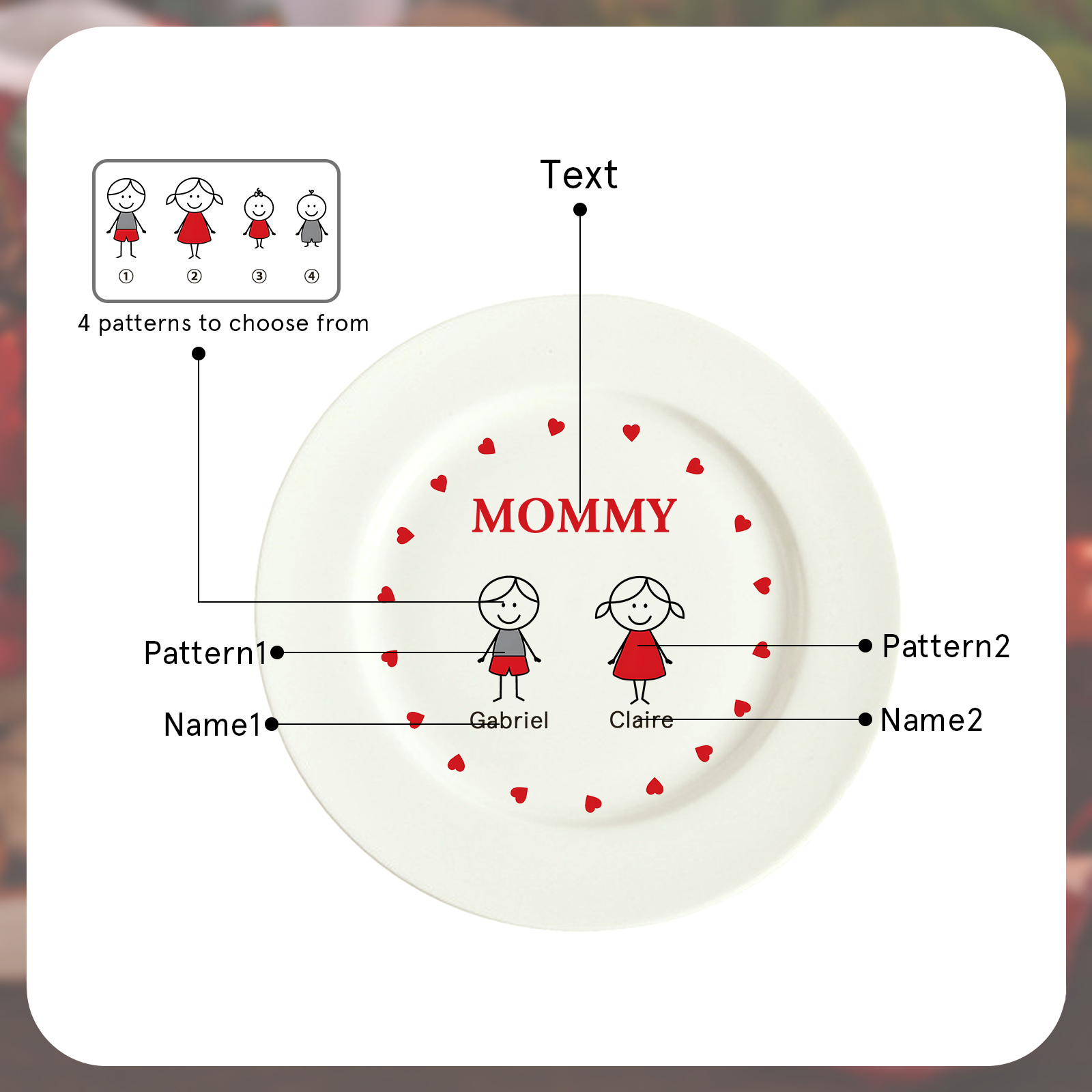 Personalized Christmas Serving Platter Perfect Holiday Gift & Festive Serving Tray