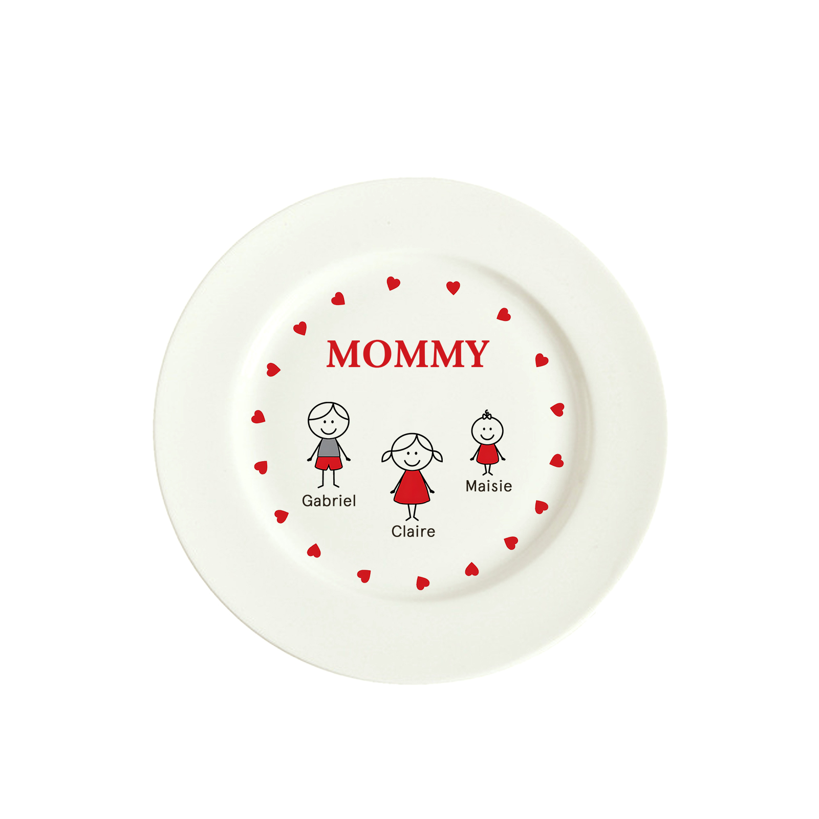 Personalized Christmas Platter Custom Family Serving Tray Perfect Christmas Gift