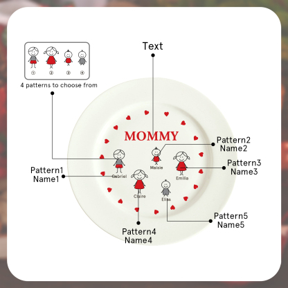 Personalized Christmas Platter Unique Family Serving Tray for the Holidays