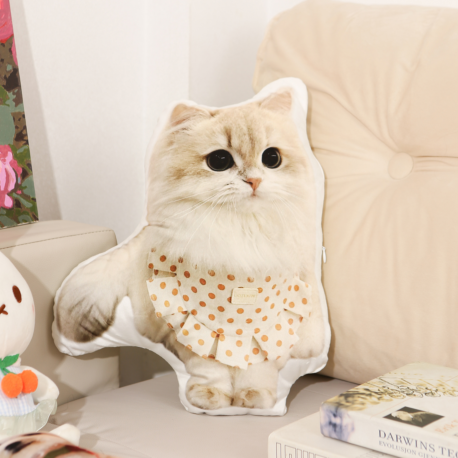 Custom 3D Pet Pillow Personalized Photo Pillow Custom Shape Double Printed Cotton Pillow