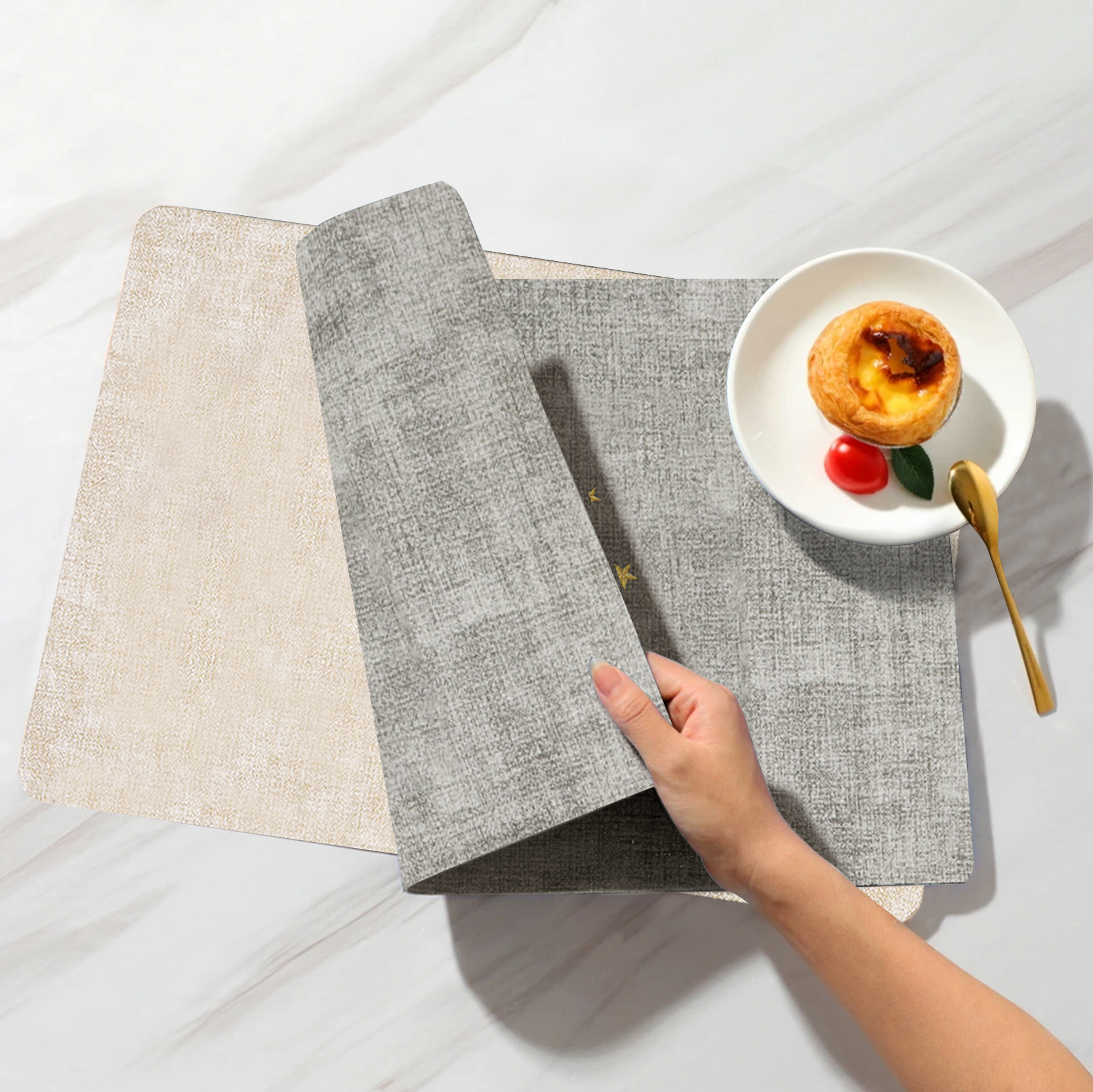 Personalized Christmas Placemats with 2-6 Names and 2 Festive Patterns