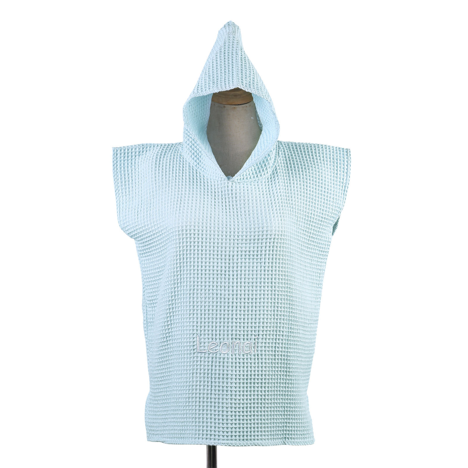 Personalized Name Hooded Baby Poncho Towel Muslin Bath Poncho For Toddler Kids Cotton Waffle Hooded Baby Bath Towels