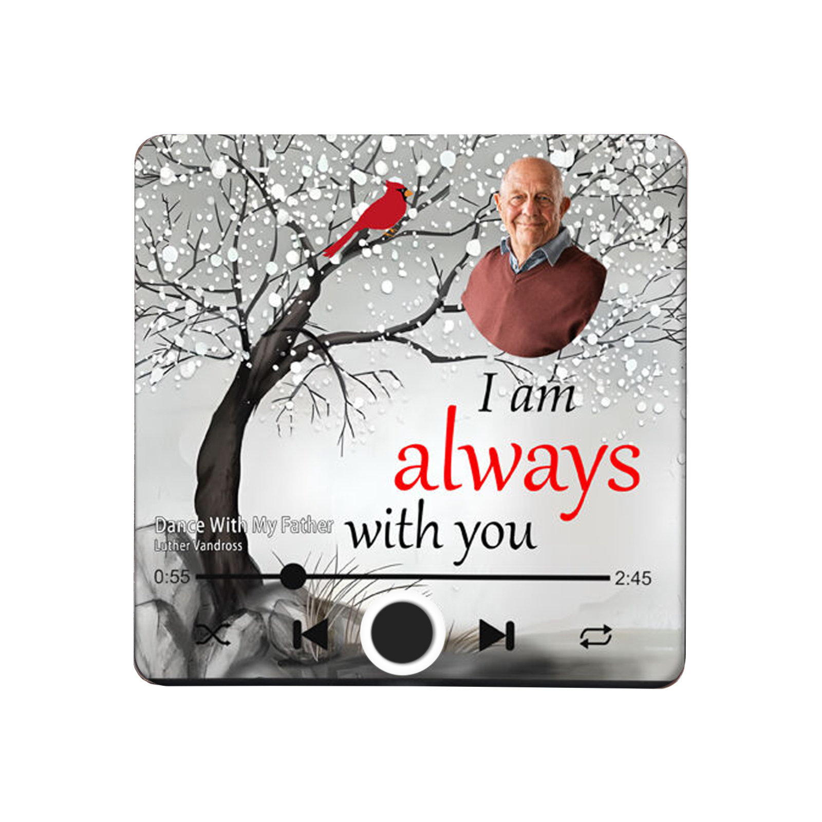 Personalized Memorial Fridge Magnet In Loving Memory Cardinal & Tree of Life Designs with Photo & Custom Text