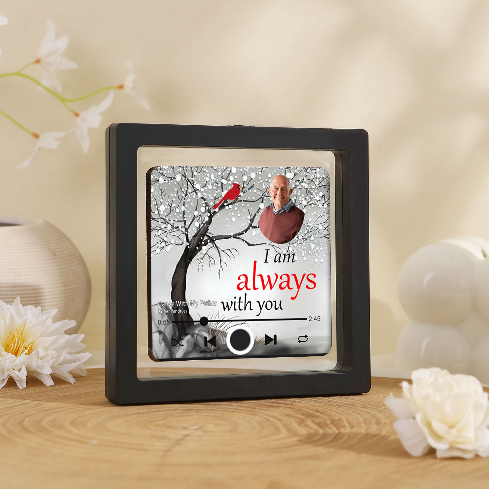 Personalized Memorial Fridge Magnet In Loving Memory Cardinal & Tree of Life Designs with Photo & Custom Text