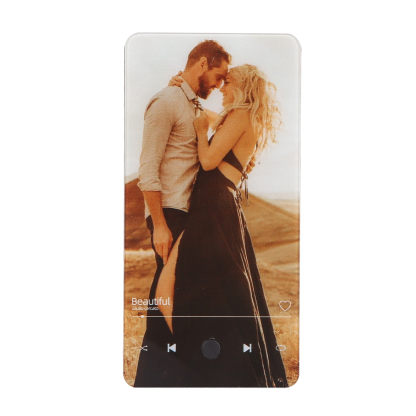 Personalized Fridge Magnet with Music Custom Photo & Song Valentine’s Day Gift for Couples