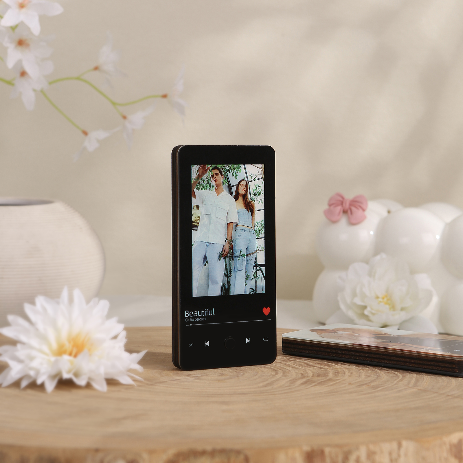 Personalized Fridge Magnet with Music Custom Photo & Song Valentine’s Day Gift for Couples