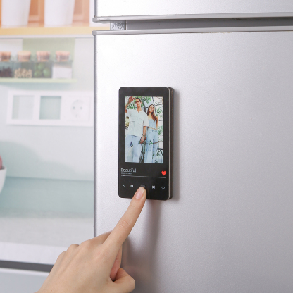 Personalized Fridge Magnet with Music Custom Photo & Song Valentine’s Day Gift for Couples