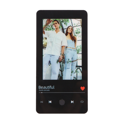 Personalized Fridge Magnet with Music Custom Photo & Song Valentine’s Day Gift for Couples