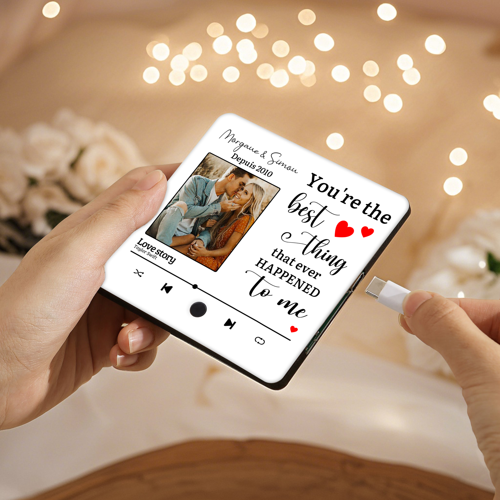 Personalized Music Fridge Magnets You are the Best Thing That Ever Happened to Me Gift for Couples