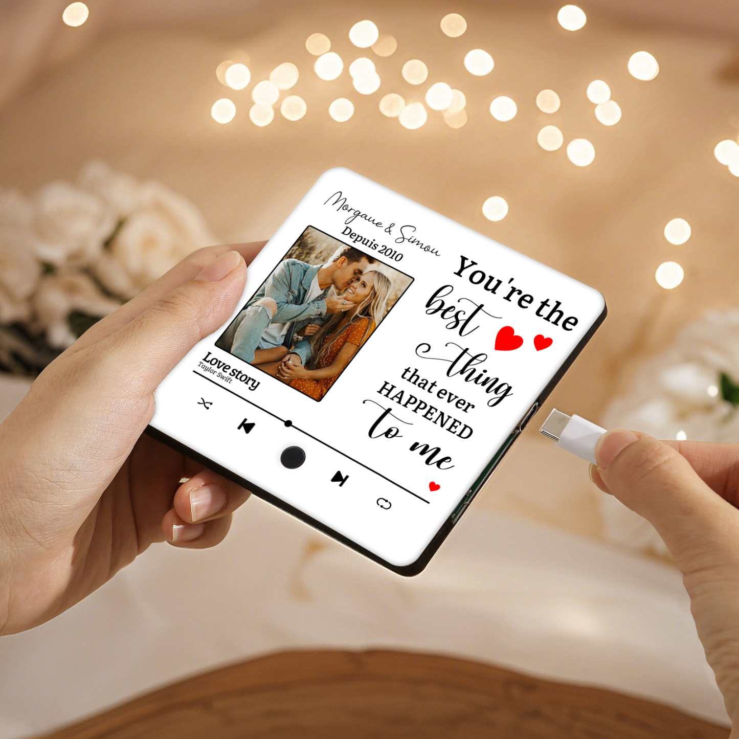 Personalized Music Fridge Magnets You are the Best Thing That Ever Happened to Me Gift for Couples