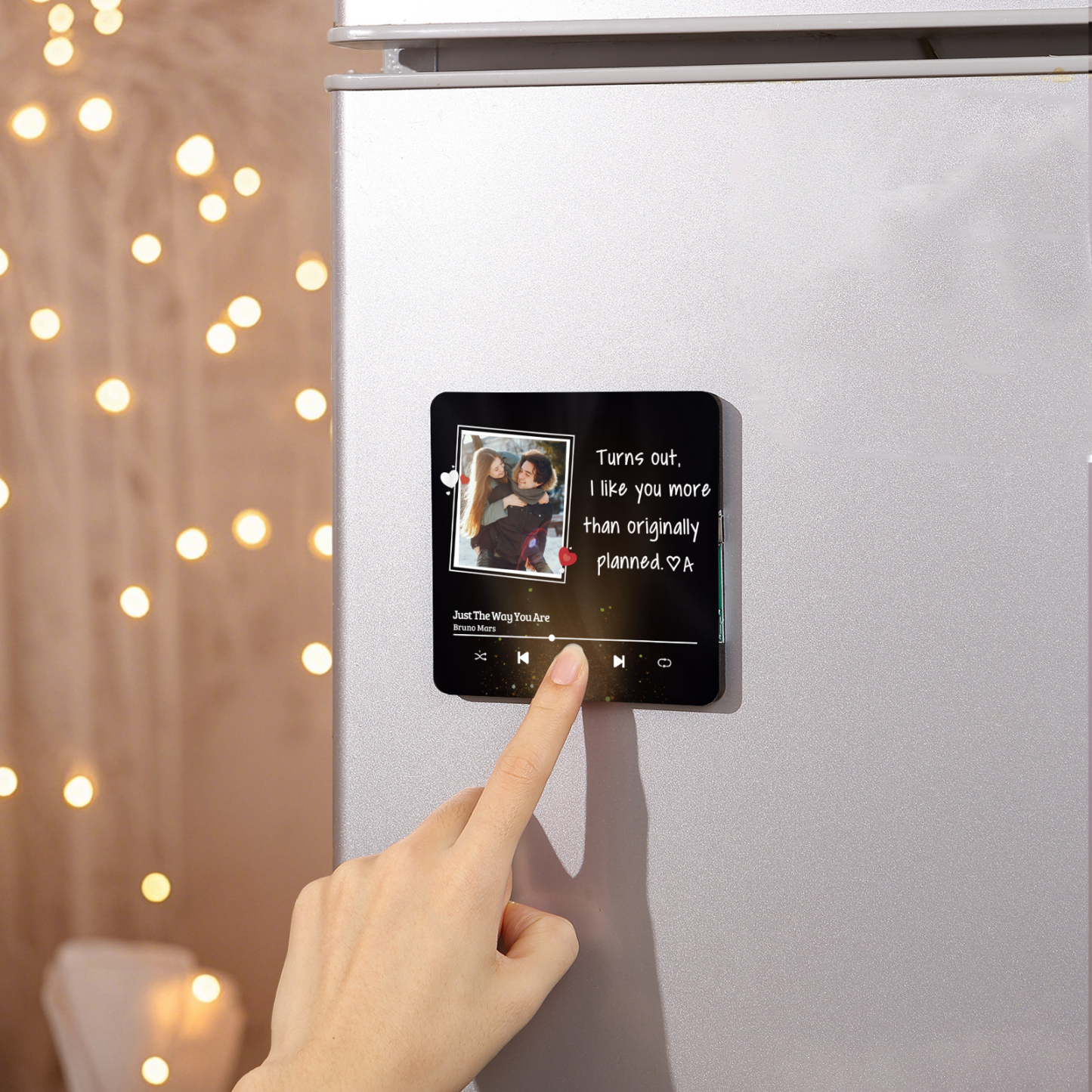 Personalized Fridge Magnet Turns Out I Like You MoreThan Originally Planned Custom Photo Keepsake Gift for Couple