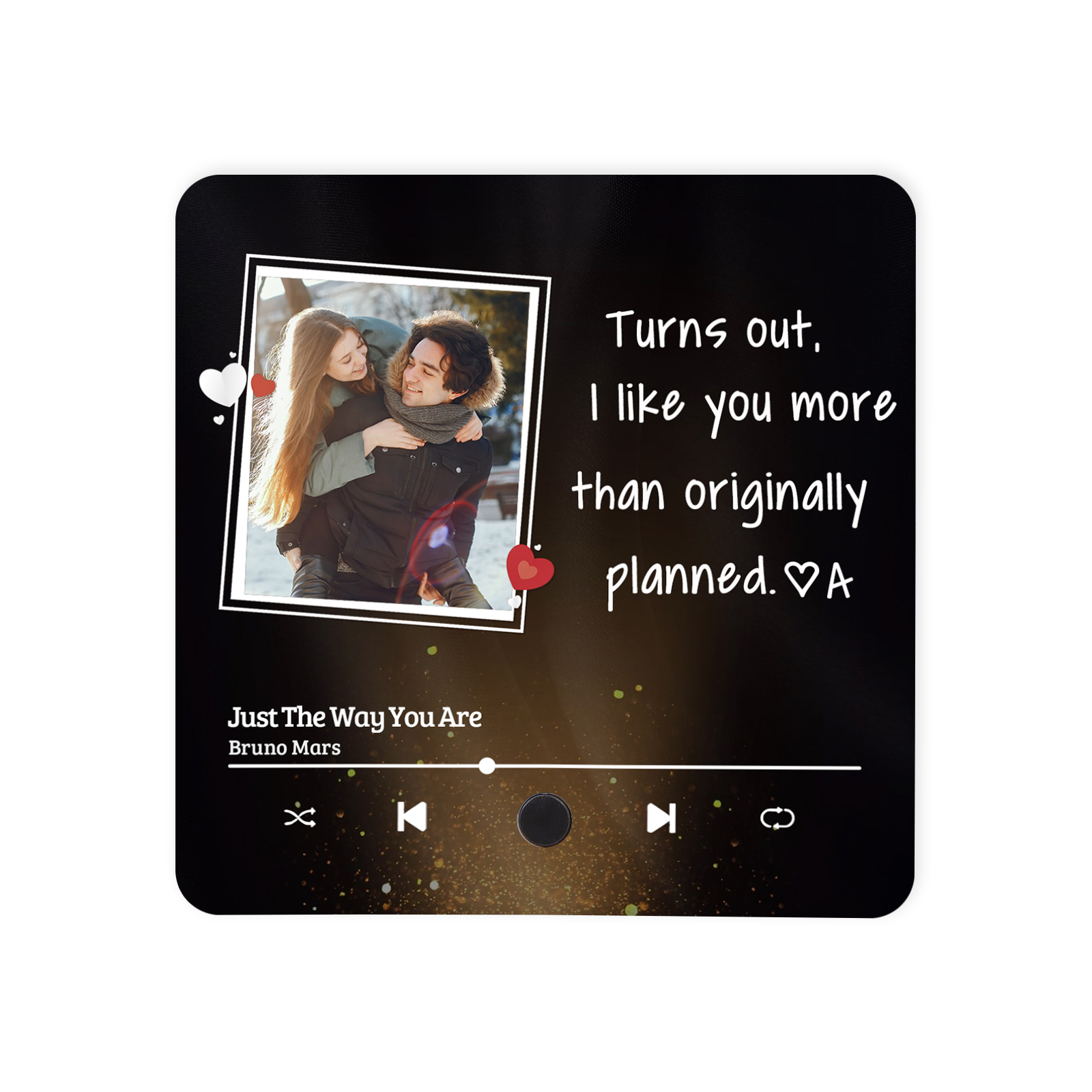 Personalized Fridge Magnet Turns Out I Like You MoreThan Originally Planned Custom Photo Keepsake Gift for Couple