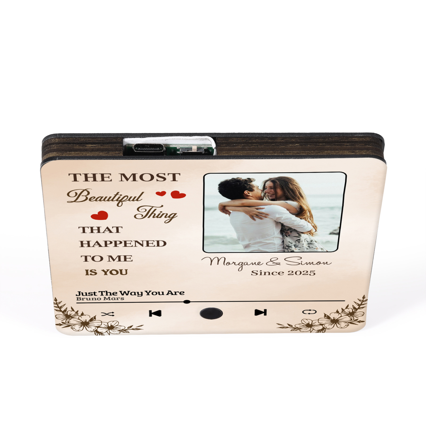 Personalized Photo Fridge Magnet The Most Beautiful Thing That Happened to Me Is You Gift For Couple