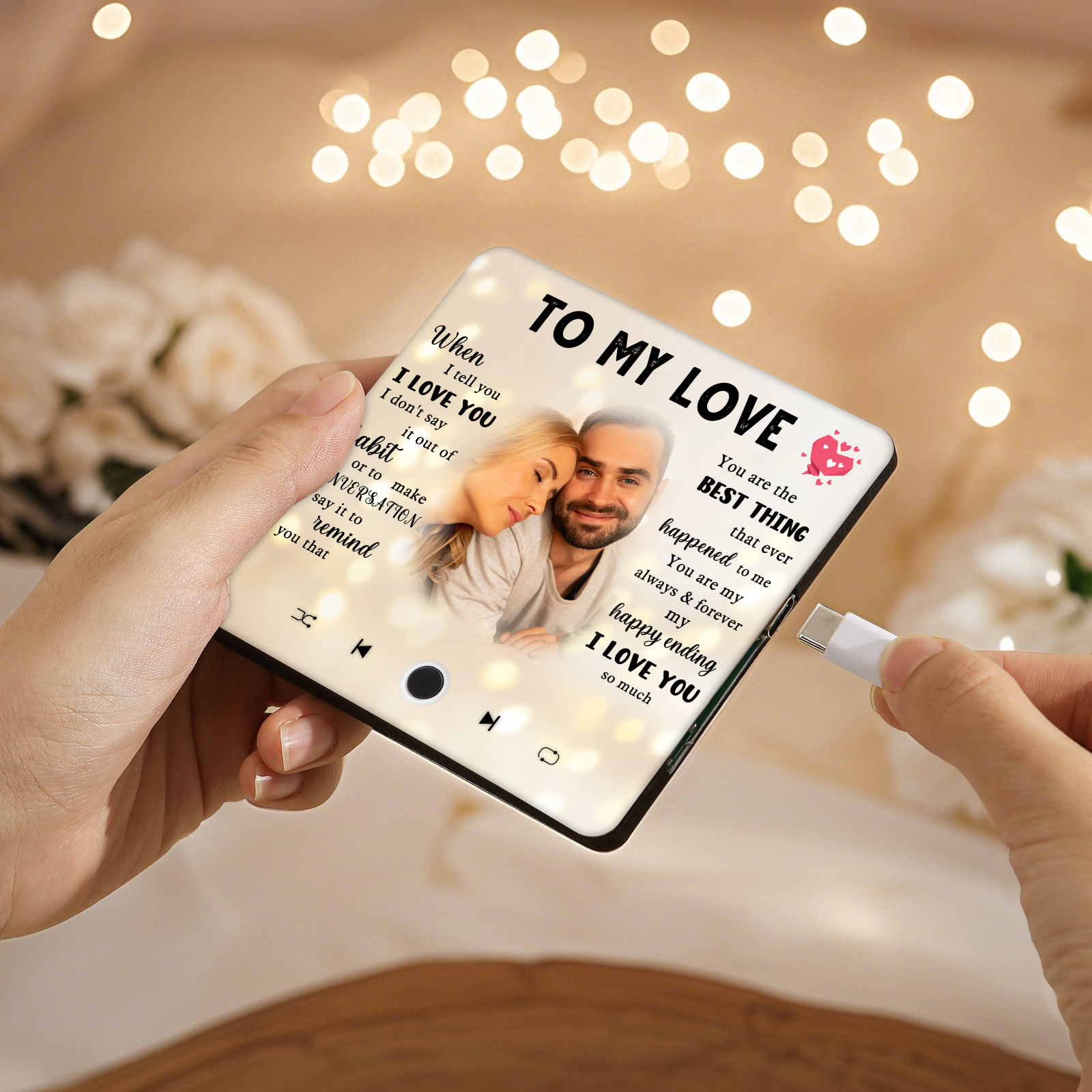 Personalised Photo Fridge Magnet To My Love You Are The Best Thing That Ever Happened To Me Romantic Gift for Couples | Lorajewel